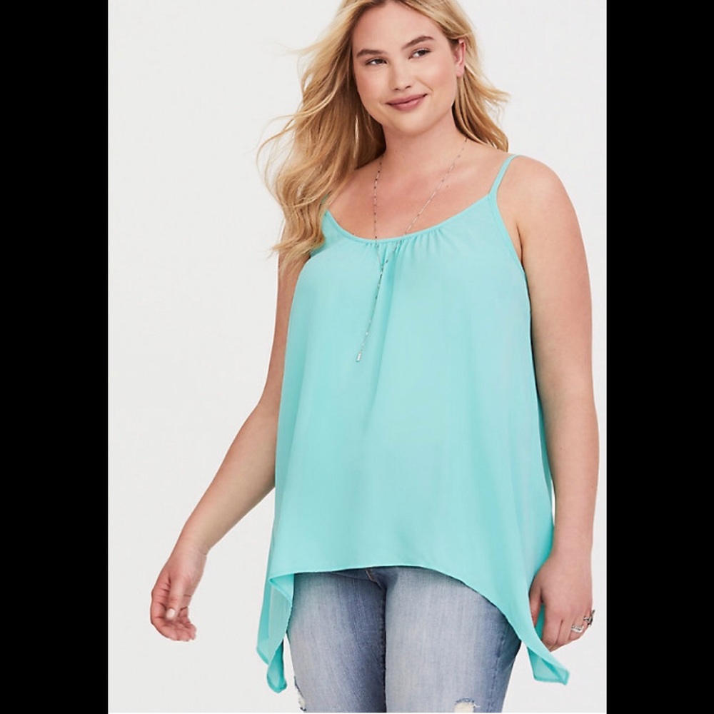 TORRID GEORGETTE SHARKBITE SWING CAMI SIZE 3